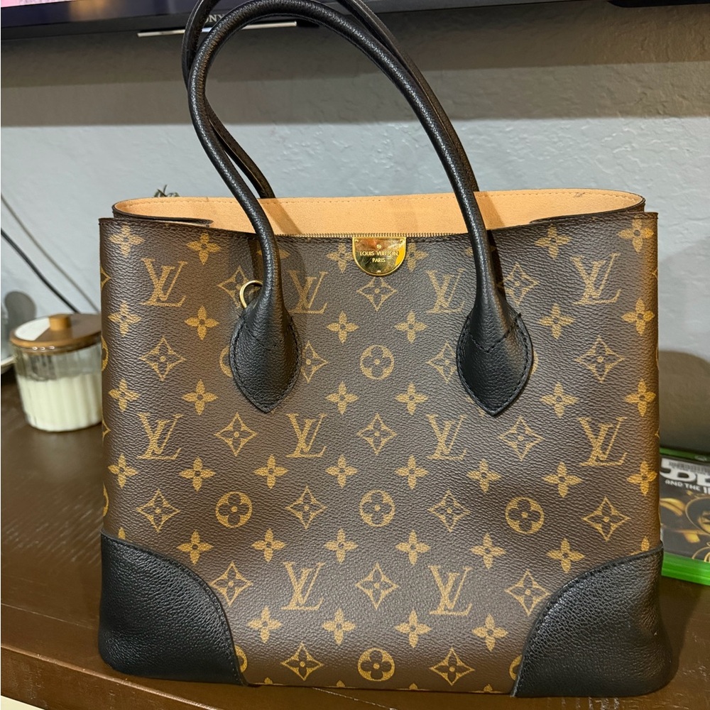 Louis Vuitton Brown and Black Monogram Flandarin Tote